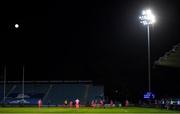 2 October 2020; James Ryan of Leinster takes a lineout in front of empty stands during the Guinness PRO14 match between Leinster and Dragons at the RDS Arena in Dublin. Photo by Brendan Moran/Sportsfile
