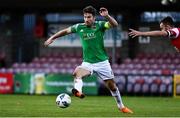 3 October 2020; Gearóid Morrissey of Cork City in action against Robbie Benson of St Patrick's Athletic during the SSE Airtricity League Premier Division match between Cork City and St. Patrick's Athletic at Turners Cross in Cork. Photo by Sam Barnes/Sportsfile