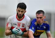 4 October 2020; Seamus Mattimoe of Gaeil Colmcille in action against Andrew Gerrard of Ratoath during the Meath County Senior Football Championship Final match between Ratoath and Gaeil Colmcille at Páirc Táilteann in Navan, Meath. Photo by Brendan Moran/Sportsfile