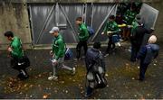 4 October 2020; Moycullen players and backroom staff arrive prior to the Galway County Senior Football Championship Final match between Moycullen and Mountbellew-Moylough at Pearse Stadium in Galway. Photo by Seb Daly/Sportsfile
