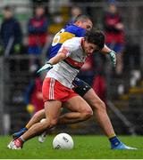 4 October 2020; Oisín Reilly of Gaeil Colmcille is fouled by Gavin McGowan of Ratoath during the Meath County Senior Football Championship Final match between Ratoath and Gaeil Colmcille at Páirc Táilteann in Navan, Meath. Photo by Brendan Moran/Sportsfile