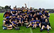 4 October 2020; The Ratoath team celebrate with the cup following the Meath County Senior Football Championship Final match between Ratoath and Gaeil Colmcille at Páirc Táilteann in Navan, Meath. Photo by Brendan Moran/Sportsfile