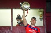 4 October 2020; St Thomas' captain Conor Cooney lifts the cup following the Galway County Senior Hurling Championship Final match between Turloughmore and St Thomas at Kenny Park in Athenry, Galway. Photo by David Fitzgerald/Sportsfile