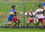 4 October 2020; Joey Wallace of Ratoath, 27, scores his side's last minute winning goal during the Meath County Senior Football Championship Final match between Ratoath and Gaeil Colmcille at Páirc Táilteann in Navan, Meath. Photo by Brendan Moran/Sportsfile