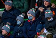 4 October 2020; Gaeil Colmcille supporters wearing facemasks during the Meath County Senior Football Championship Final match between Ratoath and Gaeil Colmcille at Páirc Táilteann in Navan, Meath. Photo by Brendan Moran/Sportsfile