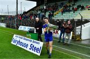 4 October 2020; Ratoath captain Bryan McMahon walks away with the Keegan cup after the Meath County Senior Football Championship Final match between Ratoath and Gaeil Colmcille at Páirc Táilteann in Navan, Meath. Photo by Brendan Moran/Sportsfile