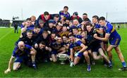 4 October 2020; The Ratoath team celebrate with the Keegan cup after the Meath County Senior Football Championship Final match between Ratoath and Gaeil Colmcille at Páirc Táilteann in Navan, Meath. Photo by Brendan Moran/Sportsfile