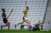 4 October 2020; Tadhg Deasy of Blackrock celebrates after scoring his side's first goal during the Cork County Premier Senior Club Hurling Championship Final match between Glen Rovers and Blackrock at Páirc Ui Chaoimh in Cork. Photo by Sam Barnes/Sportsfile