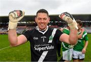 4 October 2020; Séamus Ó Frighil of Moycullen celebrates following his side's victory in the Galway County Senior Football Championship Final match between Moycullen and Mountbellew-Moylough at Pearse Stadium in Galway. Photo by Seb Daly/Sportsfile