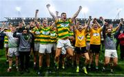 4 October 2020;  Blackrock players including Ross Coleman, centre, celebrate following the Cork County Premier Senior Club Hurling Championship Final match between Glen Rovers and Blackrock at Páirc Ui Chaoimh in Cork. Photo by Sam Barnes/Sportsfile
