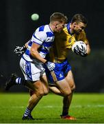 4 October 2020; Denis O'Brien of St Finbarr's in action against David Whelton of Castlehaven during the Cork County Premier Senior Football Championship Semi-Final match between Castlehaven and St. Finbarr's at Páirc Ui Rinn in Cork. Photo by Sam Barnes/Sportsfile
