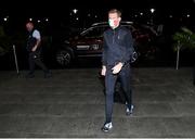 4 October 2020; James McClean on his arrival at the Republic of Ireland team hotel in Dublin ahead of their upcoming UEFA EURO2020 Qualifying Play-Off Semi-Final against Slovakia and UEFA Nations League matches against Wales and Finland. Photo by Stephen McCarthy/Sportsfile
