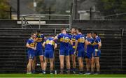 4 October 2020; The Ratoath forwards speak during a water break in the Meath County Senior Football Championship Final match between Ratoath and Gaeil Colmcille at Páirc Táilteann in Navan, Meath. Photo by Brendan Moran/Sportsfile