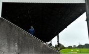 4 October 2020; A supporter looks for a seat prior to the Meath County Senior Football Championship Final match between Ratoath and Gaeil Colmcille at Páirc Táilteann in Navan, Meath. Photo by Brendan Moran/Sportsfile