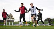 5 October 2020; James McClean, right, and Callum O’Dowda during a Republic of Ireland training session at the FAI National Training Centre in Abbotstown, Dublin. Photo by Stephen McCarthy/Sportsfile