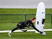5 October 2020; Caoimhin Kelleher during a Republic of Ireland training session at the FAI National Training Centre in Abbotstown, Dublin. Photo by Stephen McCarthy/Sportsfile