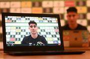 6 October 2020; Callum O’Dowda during a Republic of Ireland virtual press conference with media at their team hotel in Castleknock, Dublin. Photo by Stephen McCarthy/Sportsfile