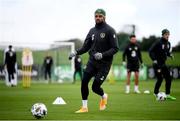 6 October 2020; Cyrus Christie during a Republic of Ireland training session at the FAI National Training Centre in Abbotstown, Dublin. Photo by Stephen McCarthy/Sportsfile