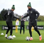 6 October 2020; David McGoldrick during a Republic of Ireland training session at the FAI National Training Centre in Abbotstown, Dublin. Photo by Stephen McCarthy/Sportsfile