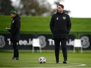 6 October 2020; Ruaidhri Higgins, Republic of Ireland chief scout and opposition analyst, during a Republic of Ireland training session at the FAI National Training Centre in Abbotstown, Dublin. Photo by Stephen McCarthy/Sportsfile