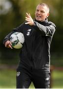 6 October 2020; Manager Jim Crawford during a Republic of Ireland U21's training session at Johnstown House in Meath. Photo by Matt Browne/Sportsfile