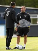 6 October 2020; Assistant managers Alan Reynolds and John O'Shea during a Republic of Ireland U21's training session at Johnstown House in Meath. Photo by Matt Browne/Sportsfile