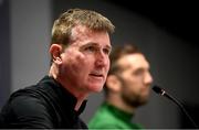7 October 2020; Republic of Ireland manager Stephen Kenny during a Republic of Ireland press conference at Tehelné pole in Bratislava, Slovakia. Photo by Stephen McCarthy/Sportsfile