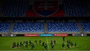 7 October 2020; A general view during a Republic of Ireland training session at Tehelné pole in Bratislava, Slovakia. Photo by Stephen McCarthy/Sportsfile
