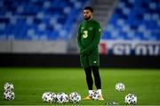 7 October 2020; Cyrus Christie during a Republic of Ireland training session at Tehelné pole in Bratislava, Slovakia. Photo by Stephen McCarthy/Sportsfile