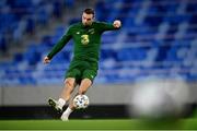 7 October 2020; Shane Duffy during a Republic of Ireland training session at Tehelné pole in Bratislava, Slovakia. Photo by Stephen McCarthy/Sportsfile