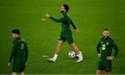 7 October 2020; Derrick Williams during a Republic of Ireland training session at Tehelné pole in Bratislava, Slovakia. Photo by Stephen McCarthy/Sportsfile