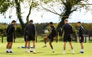 8 October 2020; Zach Elbouzedi with his team-mates during a Republic of Ireland U21's Training Session at Johnstown House in Enfield, Meath. Photo by Matt Browne/Sportsfile