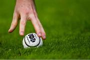 22 August 2020; A general view of a sliotar during the Dublin County Senior A Hurling Championship Quarter-Final match between St Vincent's and Ballyboden St Enda's at Parnell Park in Dublin. Photo by Piaras Ó Mídheach/Sportsfile
