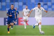 8 October 2020; Matt Doherty of Republic of Ireland in action against Marek Hamsik of Slovakia during the UEFA EURO2020 Qualifying Play-Off Semi-Final match between Slovakia and Republic of Ireland at Tehelné pole in Bratislava, Slovakia. Photo by Stephen McCarthy/Sportsfile