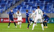 8 October 2020; David McGoldrick of Republic of Ireland has a shot on goal during the UEFA EURO2020 Qualifying Play-Off Semi-Final match between Slovakia and Republic of Ireland at Tehelné pole in Bratislava, Slovakia. Photo by Stephen McCarthy/Sportsfile