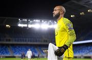 8 October 2020; Darren Randolph of Republic of Ireland during the penalty-shootout of the UEFA EURO2020 Qualifying Play-Off Semi-Final match between Slovakia and Republic of Ireland at Tehelné pole in Bratislava, Slovakia. Photo by Stephen McCarthy/Sportsfile