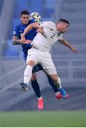 8 October 2020; Matt Doherty of Republic of Ireland in action against Robert Mazan of Slovakia during the UEFA EURO2020 Qualifying Play-Off Semi-Final match between Slovakia and Republic of Ireland at Tehelné pole in Bratislava, Slovakia. Photo by Stephen McCarthy/Sportsfile