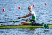 9 October 2020; Sanita Puspure of Ireland on her way to finishing second in the Women's Single Sculls Heat, to qualify for the A/B Semi-Final tomorrow, on day one of the 2020 European Rowing Championships in Poznan, Poland. Photo by Jakub Piasecki/Sportsfile