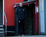 9 October 2020; Cork City interim manager Colin Healy watches his players before the SSE Airtricity League Premier Division match between Bohemians and Cork City at Dalymount Park in Dublin. Photo by Matt Browne/Sportsfile