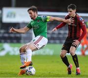 9 October 2020; Gearóid Morrissey of Cork City in action against Dawson Devoy of Bohemians during the SSE Airtricity League Premier Division match between Bohemians and Cork City at Dalymount Park in Dublin. Photo by Matt Browne/Sportsfile