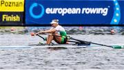 10 October 2020; Lydia Heaphy of Ireland competing in the Lightweight Women's Single Repechage event on day two of the 2020 European Rowing Championships in Poznan, Poland. Photo by Jakub Piasecki/Sportsfile