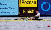 10 October 2020; Fintan McCarthy of Ireland competing in the Men's Lightweight Single Sculls A/B Semi-final event on day two of the 2020 European Rowing Championships in Poznan, Poland. Photo by Jakub Piasecki/Sportsfile