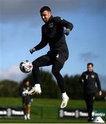 10 October 2020; Enda Stevens during a Republic of Ireland training session at the FAI National Training Centre in Abbotstown, Dublin. Photo by Stephen McCarthy/Sportsfile