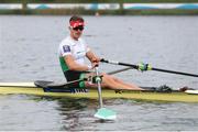 10 October 2020; Fintan McCarthy of Ireland after competing in the Men's Lightweight Single Sculls event on day two of the 2020 European Rowing Championships in Poznan, Poland. Photo by Jakub Piaseki/Sportsfile