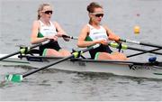 10 October 2020; Aoife Casey and Margaret Cremen of Ireland after competing in the Women’s Lightweight Double Sculls event on day two of the 2020 European Rowing Championships in Poznan, Poland. Photo by Jakub Piaseki/Sportsfile