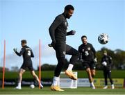 10 October 2020; Cyrus Christie during a Republic of Ireland training session at the FAI National Training Centre in Abbotstown, Dublin. Photo by Stephen McCarthy/Sportsfile