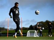 10 October 2020; Cyrus Christie during a Republic of Ireland training session at the FAI National Training Centre in Abbotstown, Dublin. Photo by Stephen McCarthy/Sportsfile