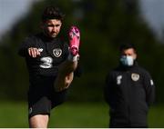 10 October 2020; Sean Maguire during a Republic of Ireland training session at the FAI National Training Centre in Abbotstown, Dublin. Photo by Stephen McCarthy/Sportsfile
