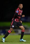 9 October 2020; Lido Lotefa of Longford Town during the SSE Airtricity League First Division match between Cabinteely and Longford Town at Stradbrook in Blackrock, Dublin. Photo by Harry Murphy/Sportsfile