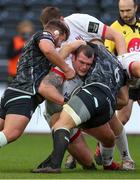 10 October 2020; Jack McGrath of Ulster is tackled by Tom Botha and Olly Cracknell of Ospreys during the Guinness PRO14 match between Ospreys and Ulster at Liberty Stadium in Swansea, Wales. Photo by Chris Fairweather/Sportsfile